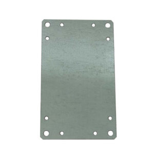 Plaque de montage tole électrozinguée pour coffret polyester Aria 32 - 315x215