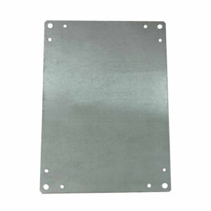 Plaque de montage tole électrozinguée pour coffret polyester Aria 43 - 415x315