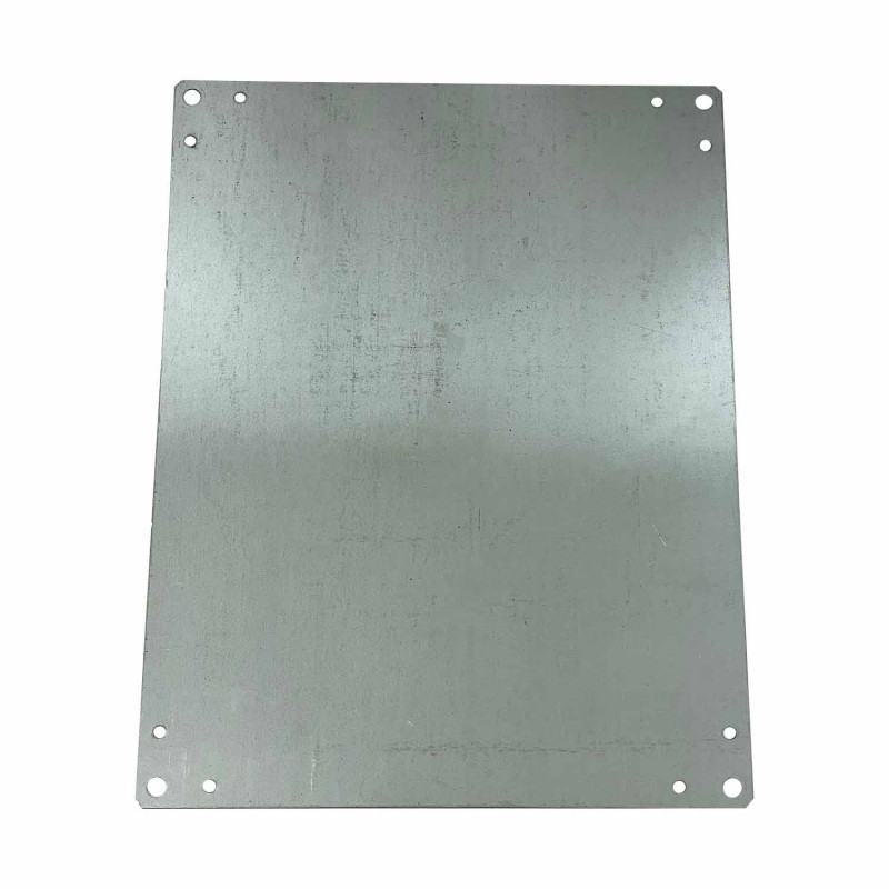 Plaque de montage tole électrozinguée pour coffret polyester Aria 54 - 515x415