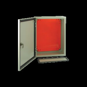 Coffret métallique étanche IP65 HxLxP 300x250x150mm avec plaque