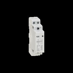 Contacteur de puissance modulaire - Contacts 2NO - 20A - Bobine 220Vca