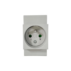 Prise modulaire 2P+T 16A pour tableau électrique (façace à démonter)