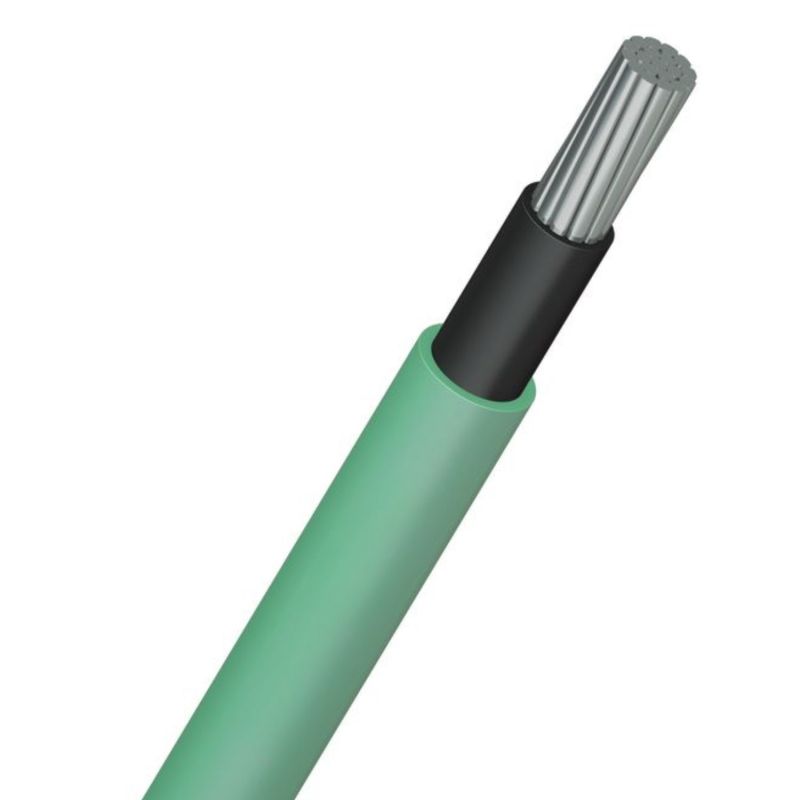Câble électrique FR-N1X1G1-AR 1X185 ALU VERT CCA S1A D1 A1 TGL coupe au mètre