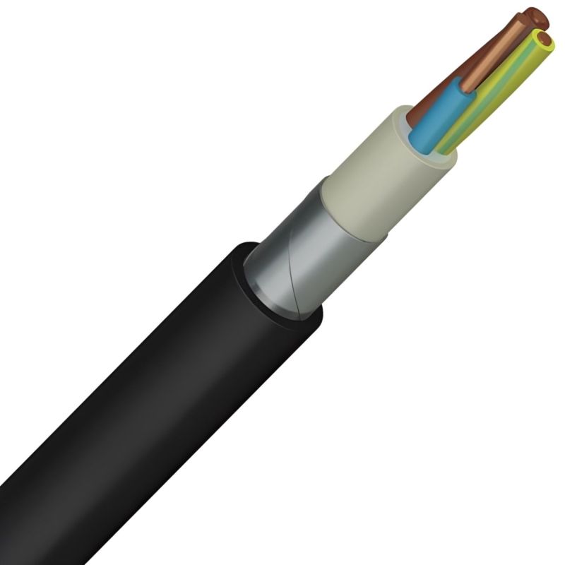 Câble rigide armé U1000 RVFV RH 12G1,5mm² - Coupe au mètre