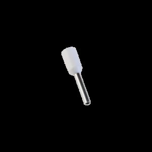Embouts de câblage pour fil souple section 0,5mm² - Blanc - Collerette isolante - Sachet de 100 pièces