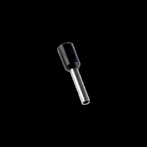 Embouts de câblage pour fil souple section 1,5mm² - Noir - Collerette isolante - Sachet de 100 pièces