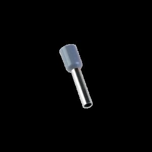 Embouts de câblage pour fil souple section 2,5mm² - Gris - Collerette isolante - Sachet de 100 pièces