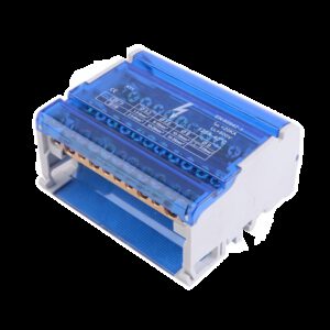 Répartiteur tétrapolaire 125A 11 départs: 7x 1,5 à 6mm² + 2x 6 à 16mm² + 2x 10 à 16mm²