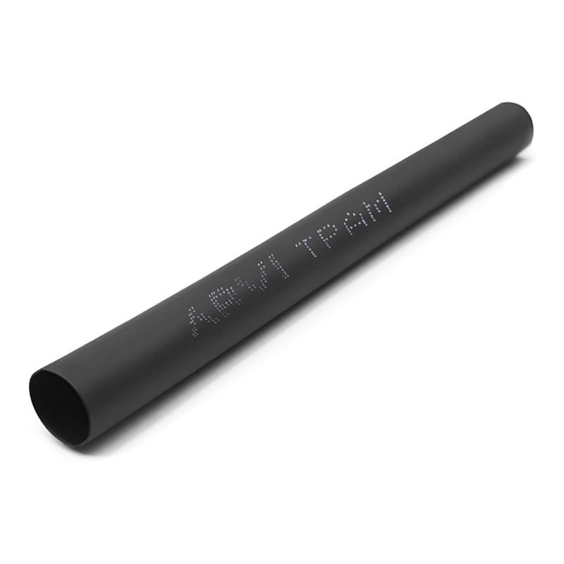Gaine thermorétractable - 45/22,5mm - Noir - Longueur 1m - Restreint 2:1 - Paroi fine - Arvi TPAM-45.0-PT