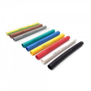 Gaine thermorétractable - 60/30mm - Vert/Jaune - Longueur 1m - Restreint 2:1 - Paroi fine - Arvi TPAM-60.0-V/A