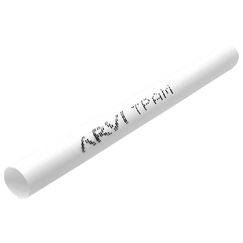Gaine thermorétractable Blanche - 80/40mm - Longueur 1m - Restreint 2:1 - Paroi fine - Arvi TPAM-80.0-BR