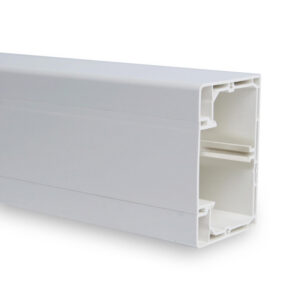 Goulotte appareillable ENSTO 80x54mm 1 compartiment pour prises 45x45mm - Longueur 2m - Prix au mètre