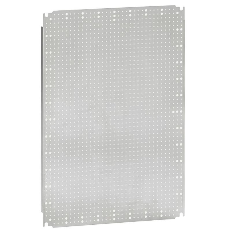 PEF1010 EUROPOLY plaque de montage microperforée galva - Pour coffret (HxL) 1000x1000mm