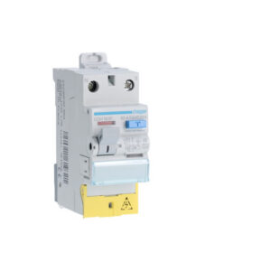 CDH163F Hager Interrupteur différentiel 63A 30mA 1P+N type haute immunité à bornes décalées - Arrivée basse - Départ h