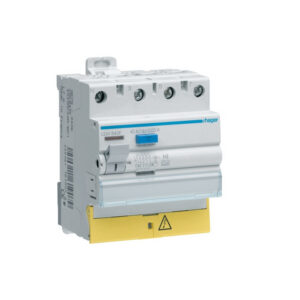 CDH840F Hager Interrupteur différentiel triphasé + neutre 40A 30mA type haute immunité à bornes décalées