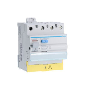 CDH863F Hager Interrupteur différentiel triphasé + neutre 63A 30mA type haute immunité à bornes décalées