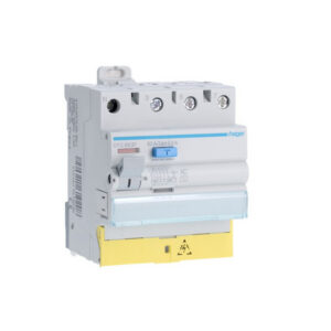 CFC863F Hager Interrupteur différentiel triphasé + neutre 63A 300mA type AC à bornes décalées