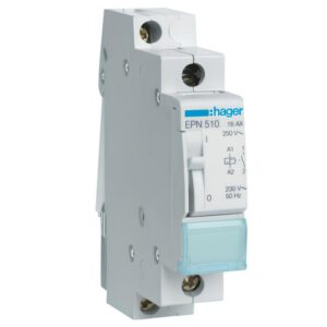 EPN510 Télérupteur Hager unipolaire 1NO monophasé 16A - 230V - pour bouton poussoir