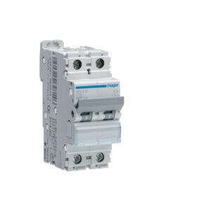 NFN216 Disjoncteur 16A Hager - 2P - 6-10kA - courbe C - Bornes alignées à vis - NFN - 2 modules