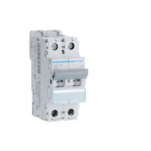 NGN263 Hager - Disjoncteur 2P courbe D - 63A - 6-10kA - NGN - Bornes alignées à vis - 2 modules