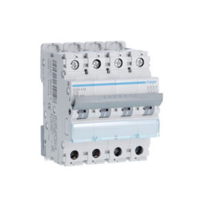 NGN416 Disjoncteur Hager 16A - 4P - 6-10kA - courbe D - NGN - Bornes alignées à vis - 4 modules