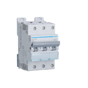 NGT340 Hager - Disjoncteur courbe D - 40A - triphasé 3P - 6-10kA - 3 modules - NGT - Bornes décalées à vis