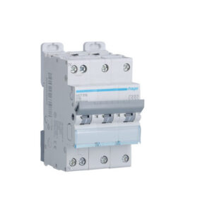 NGT816 Hager - Disjoncteur courbe D - 16A - 3P+N - 6-10kA - 3 modules - NGT - Bornes décalées à vis