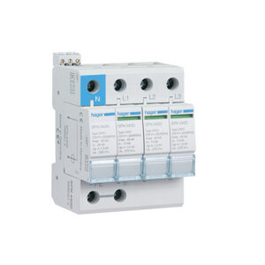 SPN440D Hager - Parafoudre tétrapolaire de type 2 - 40 kA - report de signalisation