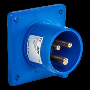 Prise male encastrable CEE 16A 2P+T 220V - Étanche IP44 - IDE