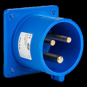 Prise male encastrable 32A 2P+T 220V - Étanche IP44 - IDE
