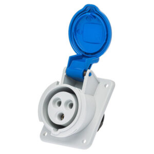 Prise P17 CEE 16A 2P+T - Encastrable sur coffret - Étanche IP44 - IDE