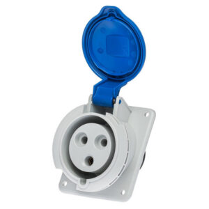 Prise P17 CEE 32A 2P+T - Encastrable sur coffret - Étanche IP44 - IDE