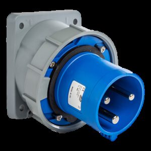 Prise male encastrable 63A monophasé 220V - 2P+T - Étanche IP67 - IDE