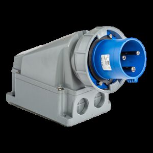 Socle male 63A monophasé 220V - 2P+T - Étanche IP67 - IDE