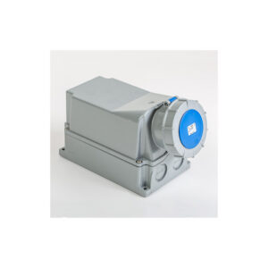 Socle de prise 125A monophasé 2P+T avec fil pilote - Étanche IP67 - IDE