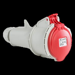 Fiche femelle triphasé 32A 3P+T 380V - 4 broches - Étanche IP44 - IDE