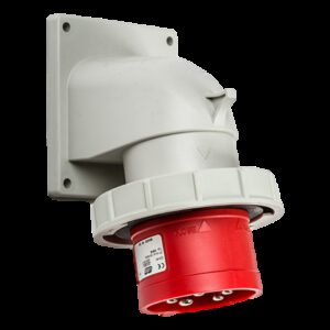 Prise male à encastrer tétrapolaire 32A 3P+N+T 380V - 5 broches - Étanche IP67 - IDE