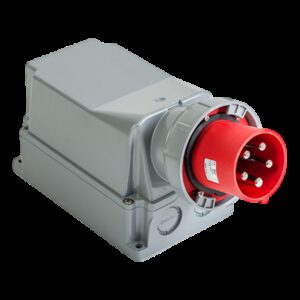 Socle male en saillie tétrapolaire 125A 3P+N+T - Étanche IP67 - IDE