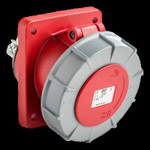 Prise encastrable 63A tétrapolaire 380V - 3P+N+T - Étanche IP67 - IDE