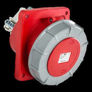 Prise triphasé 125A 3P+T encastrable - Étanche IP67 - IDE