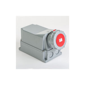 Socle de prise tétrapolaire 125A 3P+N+T avec fil pilote - Étanche IP67 - IDE