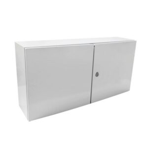 Armoire électrique en métal étanche IP55 - 500x1000x300 - 2 portes - plaque fournie - Argenta IDE
