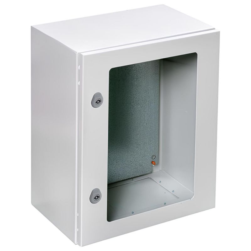 Armoire électrique en métal étanche IP66 - 700x500x250 - Porte vitrée - plaque fournie - Argenta IDE