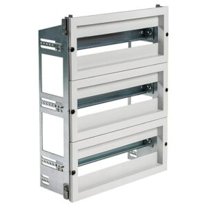 Chassis modulaire 3 rangées de 18 modules pour armoire polyester IDE POL5040 profondeur 200mm