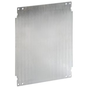Plaque de montage acier galvanisé pour coffret 400mmx300mm polyester IP66 IDE