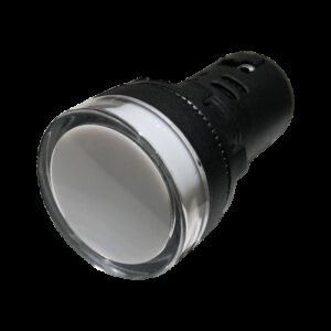 Voyant LED Blanc 12Vca-cc pour armoire électrique - Étanche IP67 - Perçage 22mm