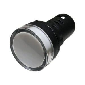 Voyant LED Blanc 230Vca pour armoire électrique - Étanche IP67 - Perçage 22mm