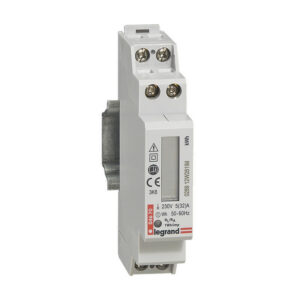 004670 Legrand - Compteur électrique 32A - 1P+N - écran LCD - sortie à impulsion - EMDX3