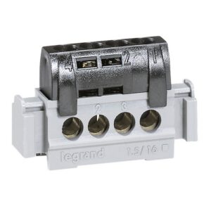 004850 Legrand Bornier de répartition phase isolé - connexions 4x16mm²