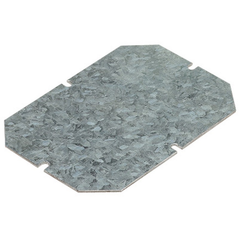 035811 Plaque de montage métal pour boîtes étanches PLEXO industrielles 155x110mm